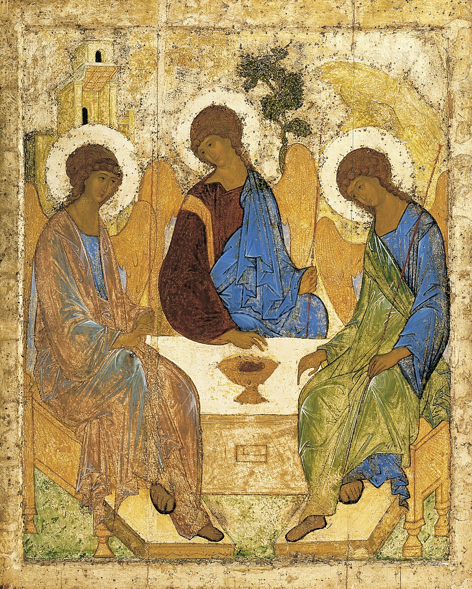 Andrei Rublev, "The Trinity," c. 1411 (the Tretyakov Gallery)
