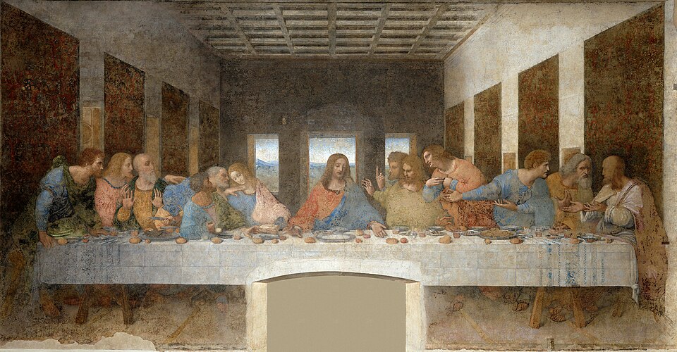 Leonardo da Vinci, "The Last Supper," 1495–1498