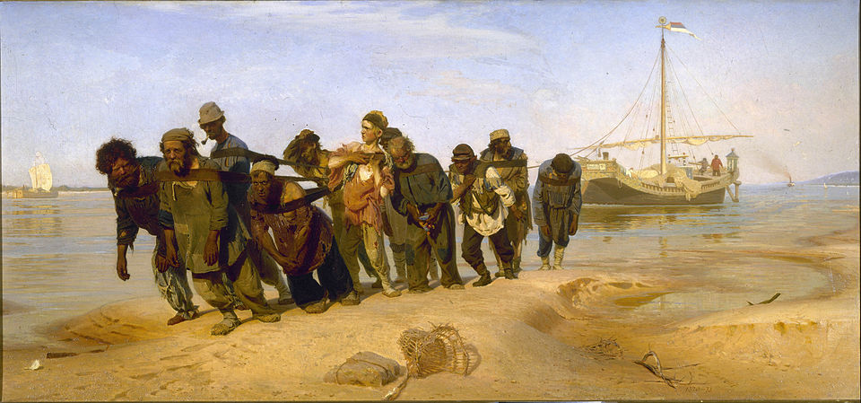 Ilya Repin, "Barge Haulers on the Volga," 1870–1873
