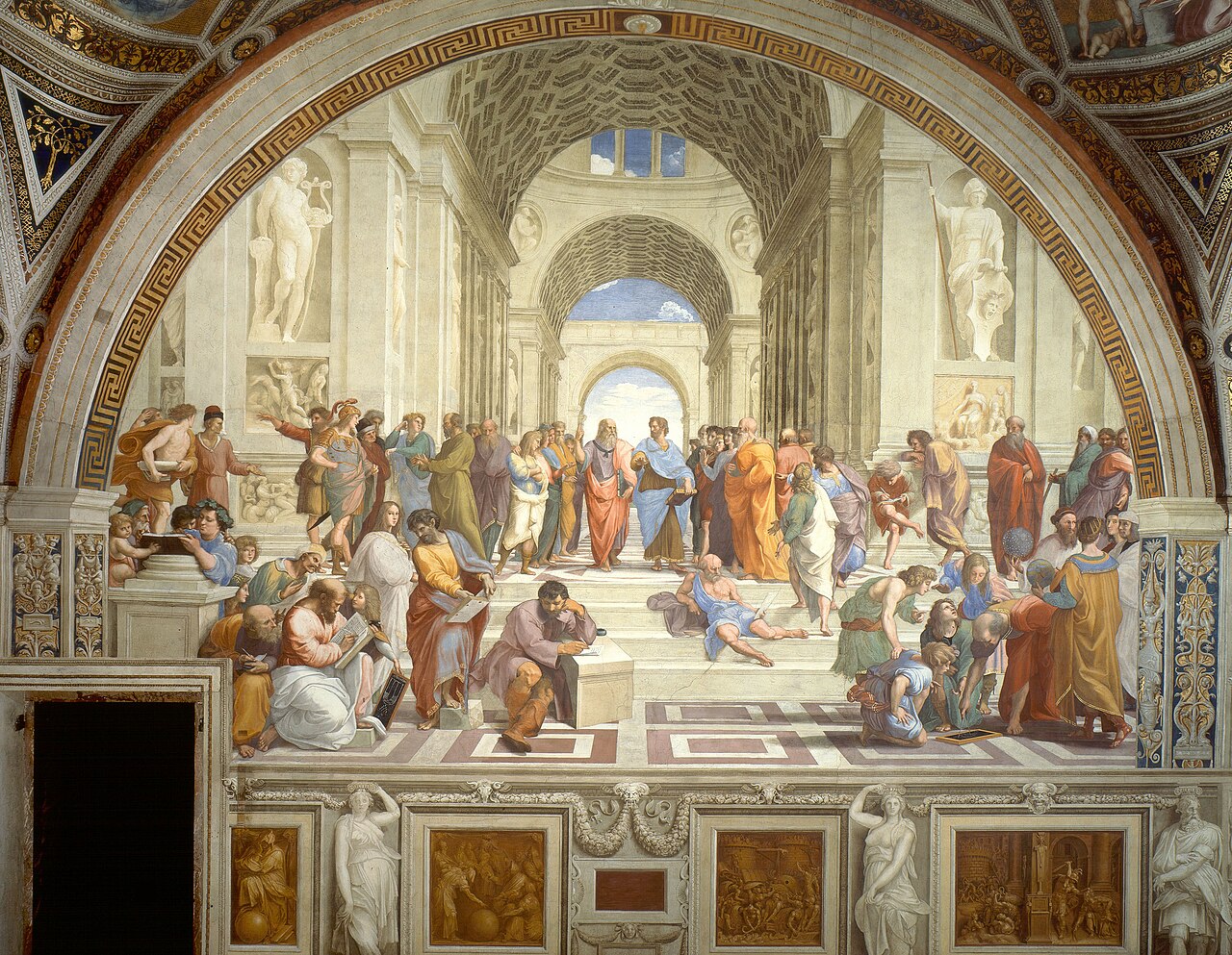 Raphael, "The School of Athens" (1509–11), the Vatican — the philosophers of antiquity