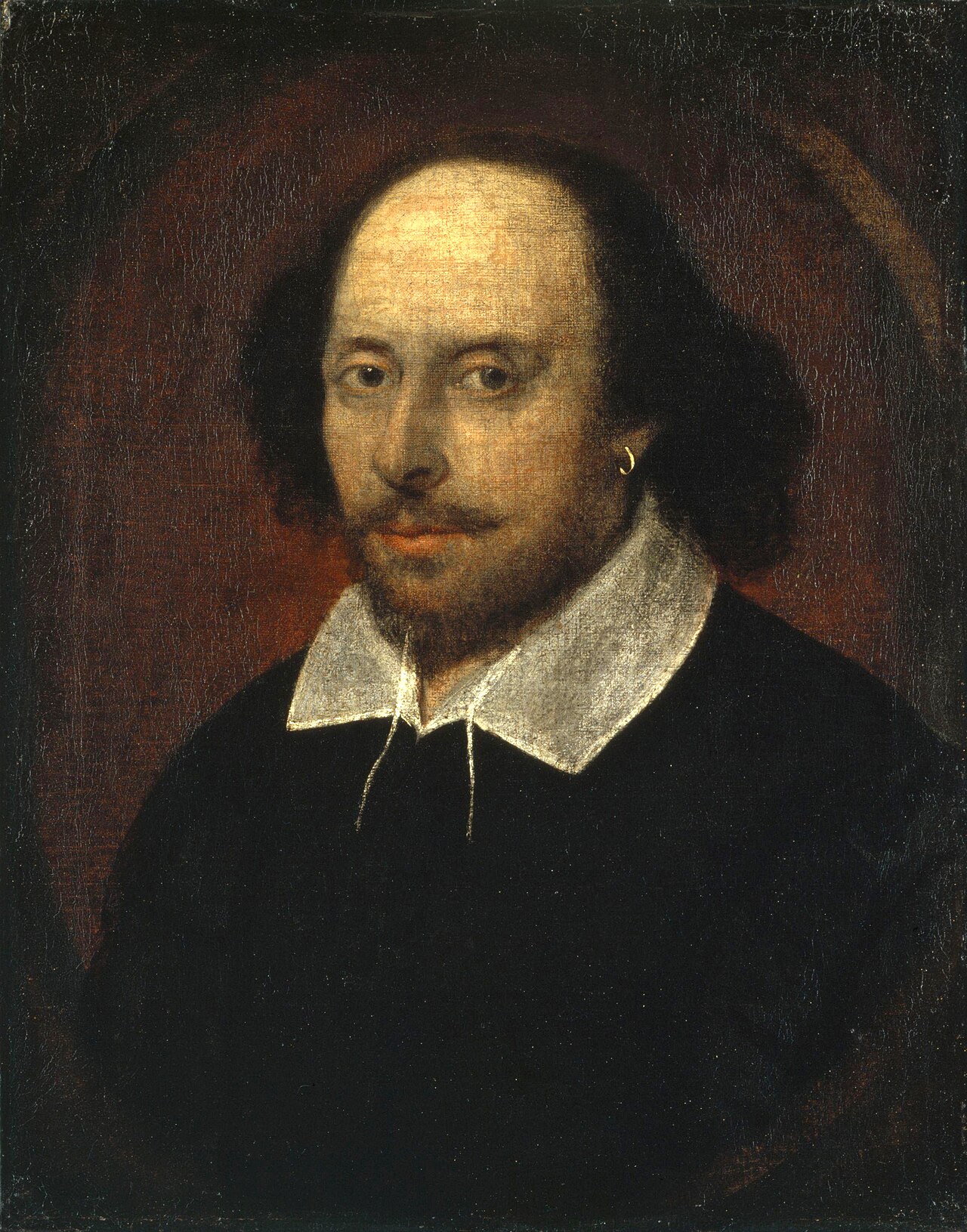 The "Chandos portrait" of William Shakespeare (c. 1600–1610), London