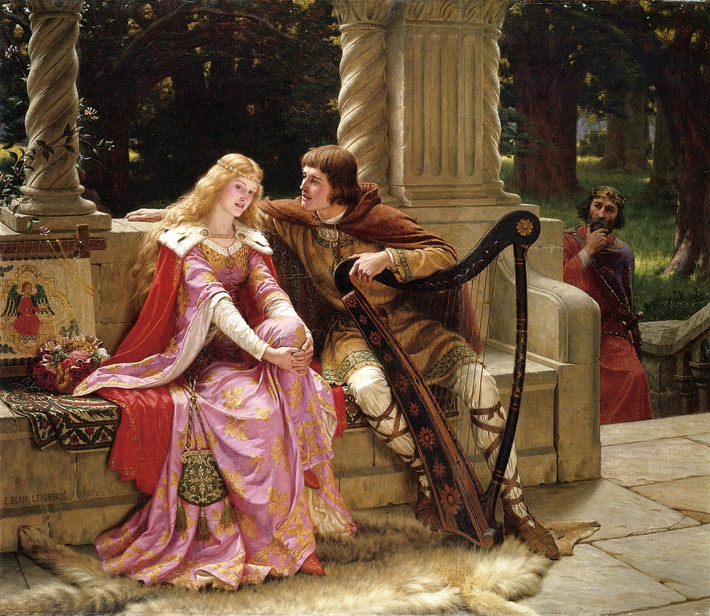 The romance has no author's face. A scene from the tale.